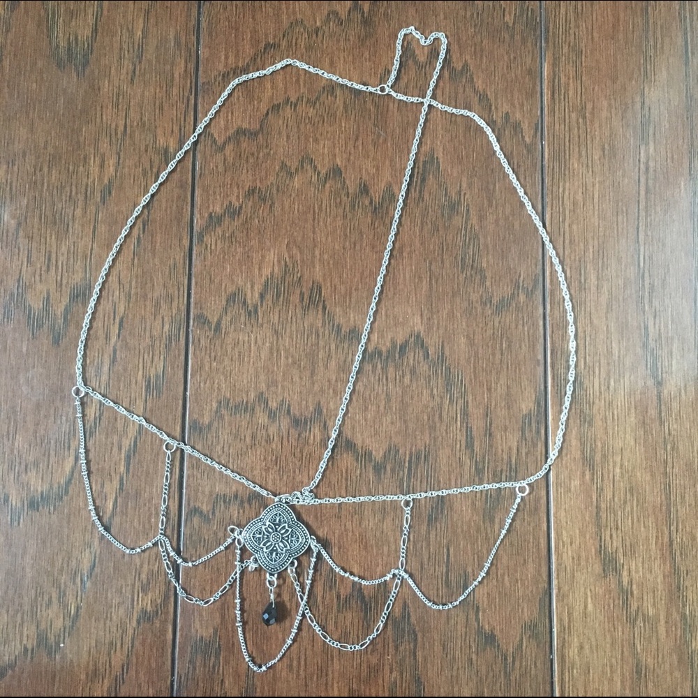 NWOT simple silver headpiece